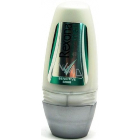 Rexona Men Sensitive kuličkový antiperspirant deodorant roll-on pro muže 50 ml