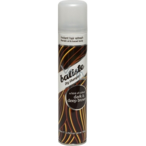 Batiste Dark & Deep Brown suchý šampon na vlasy pro tmavé vlasy 200 ml