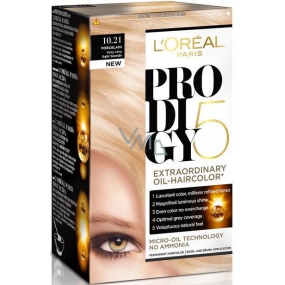 Loreal Paris Prodigy 5 barva na vlasy 10.21 velmi velmi světlá blond duhová