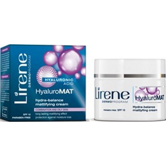 Lirene Hyaluro Mat Hydra-balance matující krém 50 ml