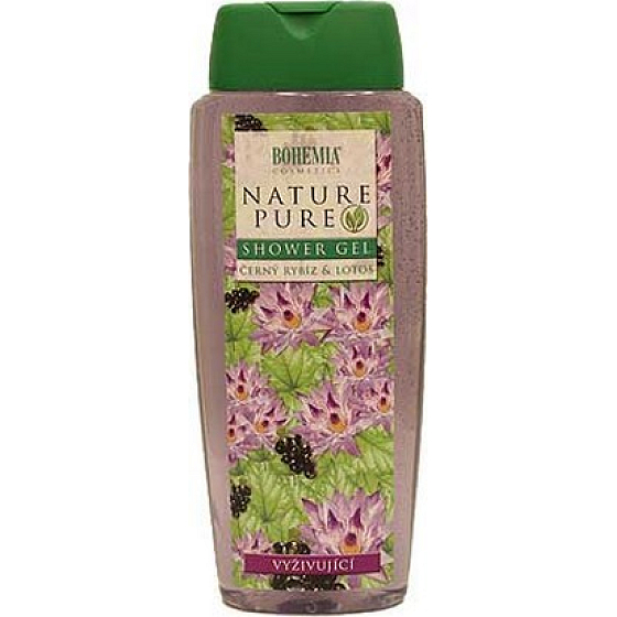 Bohemia Gifts Černý rybíz a Lotosový květ, Vyživující sprchový gel 300 ml