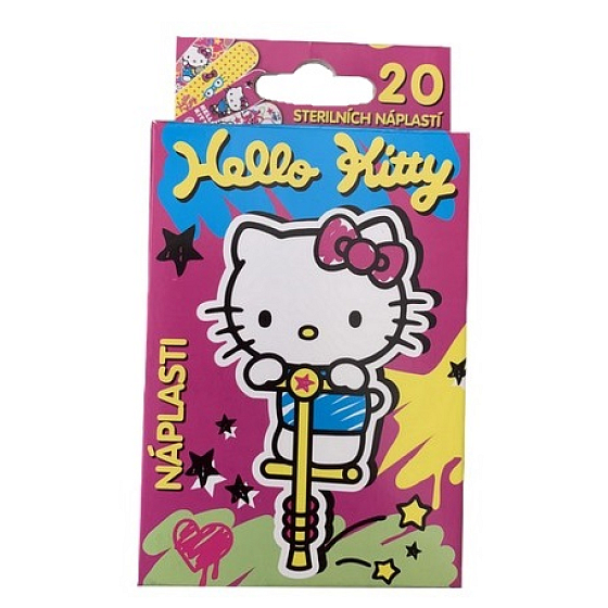 Hello Kitty Náplasti sterilní pro děti 20 kusů