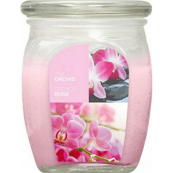 Bolsius Aromatic Pink Orchid - Růžová orchidej vonná svíčka ve skle 92 x 120 mm 830 g, doba hoření 100 hodin
