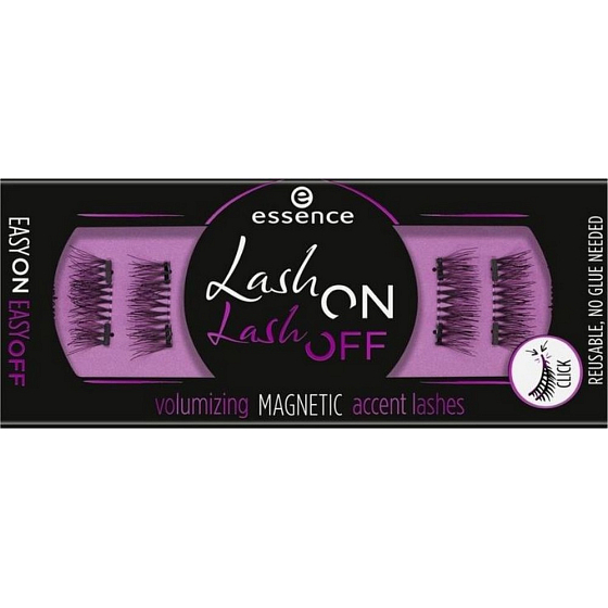 Essence Lash on Lash off Volumizing umělé magnetické řasy 01 Turn Up The Volume! 4 kusy