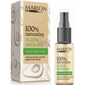 Marion Eco Avokado 100% přírodní bio olej pro vlasy, pleť a tělo, zpevnění pokožky 25 ml