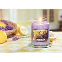 Yankee Candle Lemon Lavender - Citron a levandule vonná svíčka Classic velká sklo 623 g