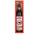 Bohemia Gifts Merlot Vše nejlepší 18 červené dárkové víno 750 ml