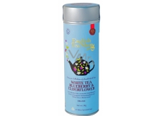 English Tea Shop Bio Bílý čaj Borůvka a Bezový květ 15 kusů bioodbouratelných pyramidek čaje v recyklovatelné plechové dóze 30 g