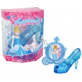 Disney Princess Cinderella Glass Slipper Popelčin střevíček toaletní voda pro děti 30 ml + přívěšek, dárková sada