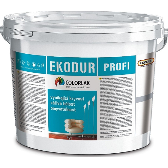 Colorlak Ekodur Profi disperzní malířská barva Bílá 5 kg