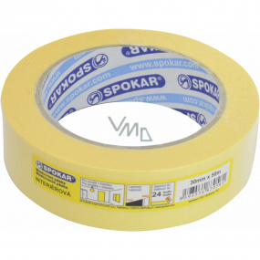Spokar Papírová zakrývací páska, 1 den, do 60 °C, rozměry 30 mm × 50 m