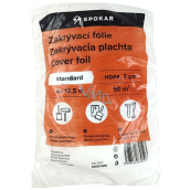 Spokar Standard Zakrývací folie HDPE, 7 µ, 50 m?, 4 × 12,5 m