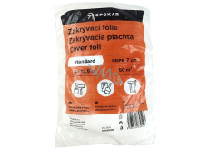 Spokar Standard Zakrývací folie HDPE, 7 µ, 50 m?, 4 × 12,5 m