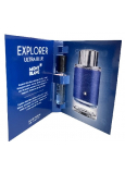 Montblanc Explorer Ultra Blue parfémovaná voda pro muže 2 ml s rozprašovačem, odstřik