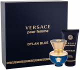 Versace Dylan Blue pour Femme parfémovaná voda pro ženy 30 ml + tělové mléko 50 ml, dárková sada pro ženy