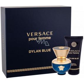 Versace Dylan Blue pour Femme parfémovaná voda pro ženy 30 ml + tělové mléko 50 ml, dárková sada pro ženy