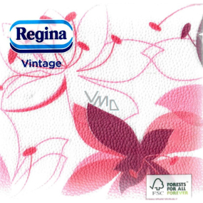 Regina Vintage Papírové ubrousky 1 vrstvé 33 x 33 cm 45 kusů Růžové