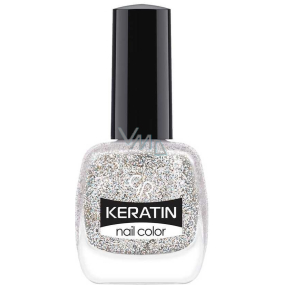 Golden Rose Keratin Nail Color Glitter lak na nehty 402 10,5 ml