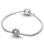 Charm Sterlingové stříbro 925 Divadelní masky, tragédie a komedie, korálek na náramek symbol