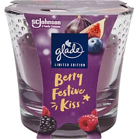 Glade svíčka vonná Maxi Berry Festive Kiss, 204 g
