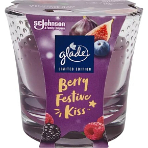 Glade svíčka vonná Maxi Berry Festive Kiss, 204 g