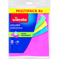 Vileda Multiquattro Colors hadřík, 4 ks