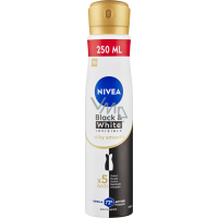 Nivea Black & White Invisible Silky Smooth antiperspirant ve spreji, 250 ml