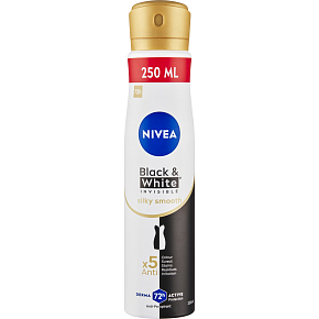 Nivea Black & White Invisible Silky Smooth antiperspirant ve spreji, 250 ml Nivea Black & White Invisible Silky Smooth antiperspirant ve spreji, 250 ml