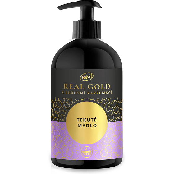 REAL GOLD Tekuté mýdlo s luxusní parfemací 500 g