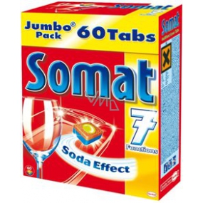 Somat 7 tablety do myčky na nádobí 60 tablet & čistič myčky
