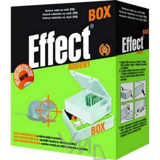 Effect Rodent Box parafínové bloky na hubení hlodavců 40 g