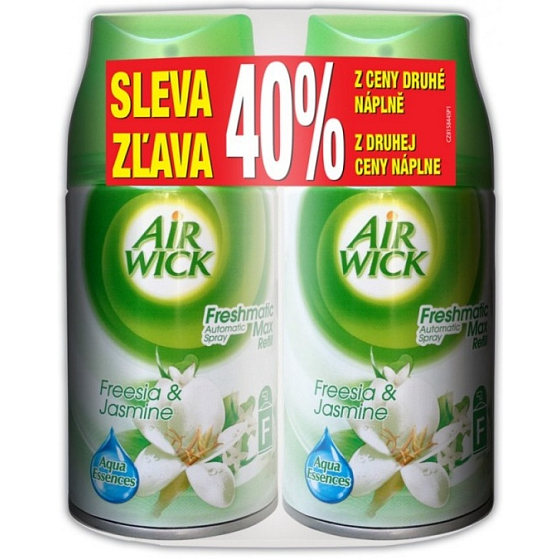 Air Wick FreshMatic Max Jasmín a frézie náhradní náplň 2 x 250 ml
