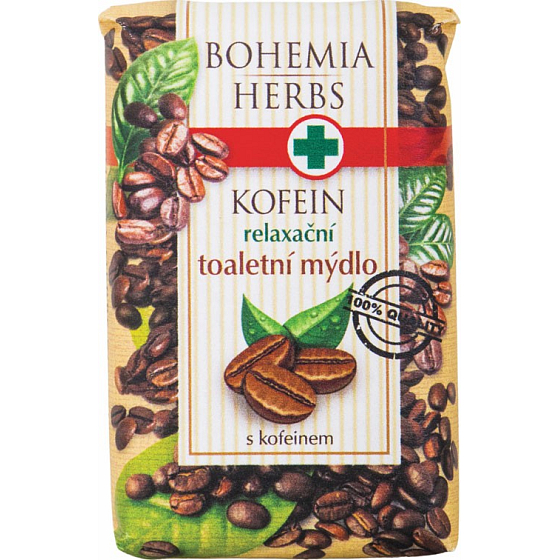 Bohemia Gifts Kofein relaxační toaletní mýdlo 100 g