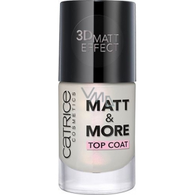 Catrice Matt & More Top Coat krycí lak na nehty 10 ml