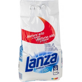 Lanza Fresh & Clean Bílá prací prášek na bílé prádlo 90 dávek 6,75 kg