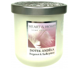 Heart & Home Dotek anděla Sojová vonná svíčka střední hoří až 30 hodin 115 g
