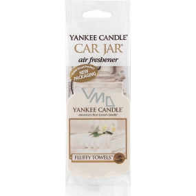 Yankee Candle Fluffy Towels - Nadýchané osušky Classic vonná visačka do auta papírová 12 g