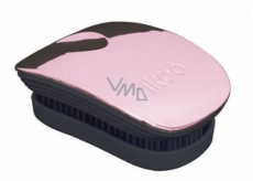 Ikoo Pocket Metallic Kapesní kartáč na vlasy podle čínské medicíny Rose Black metalický světlerůžovo-černý