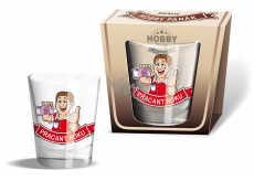 Nekupto Hobby skleněný dárkový panák Pracant roku 0,04 l