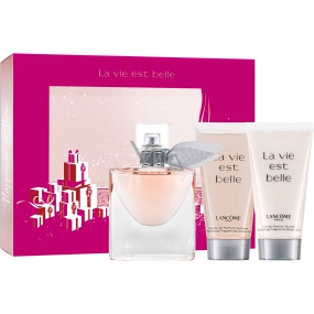 Lancome La Vie Est Belle parfémovaná voda pro ženy 30 ml + sprchový gel 50 ml + tělové mléko 50 ml, dárková sada