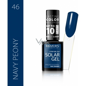 Revers Solar Gel gelový lak na nehty 46 Navy Peony 12 ml