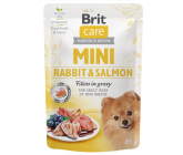 Brit Care Mini Rabbit & Salmon Fillets In Gravy kompletní superprémiové krmivo pro dospělé psy mini plemen kapsička 85 g
