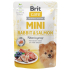 Brit Care Mini Rabbit & Salmon Fillets In Gravy kompletní superprémiové krmivo pro dospělé psy mini plemen kapsička 85 g