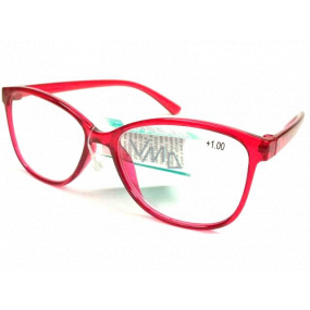 Berkeley Čtecí dioptrické brýle +1,0 plast červené 1 kus MC2191