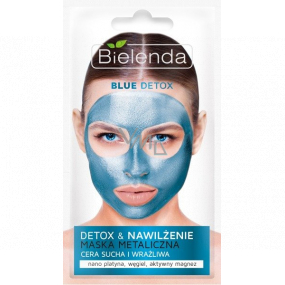 Bielenda Blue Detox tvarovací pleťová maska pro suchou a citlivou pleť 8 g