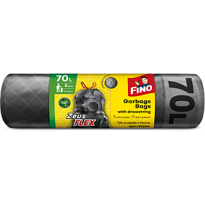 Fino Zeus Flex pytle na odpad, zatahovací, 35 µ, 55 × 85 cm, 70 l, 8 ks