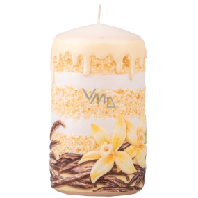 Candles Vanilla - Vanilka vonná svíčka válec 60 x 110 mm