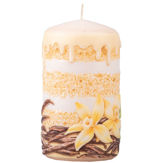 Candles Vanilla - Vanilka vonná svíčka válec 60 x 110 mm