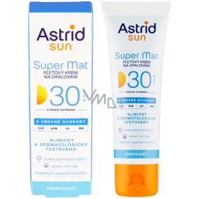 Astrid Sun Super mat OF30 pleťový krém na opalování 50 ml
