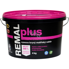 REMAL Plus vysoce kryvá barva na zeď, 4 kg